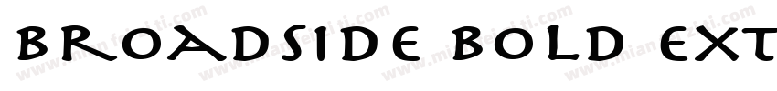 Broadside Bold Extended字体转换